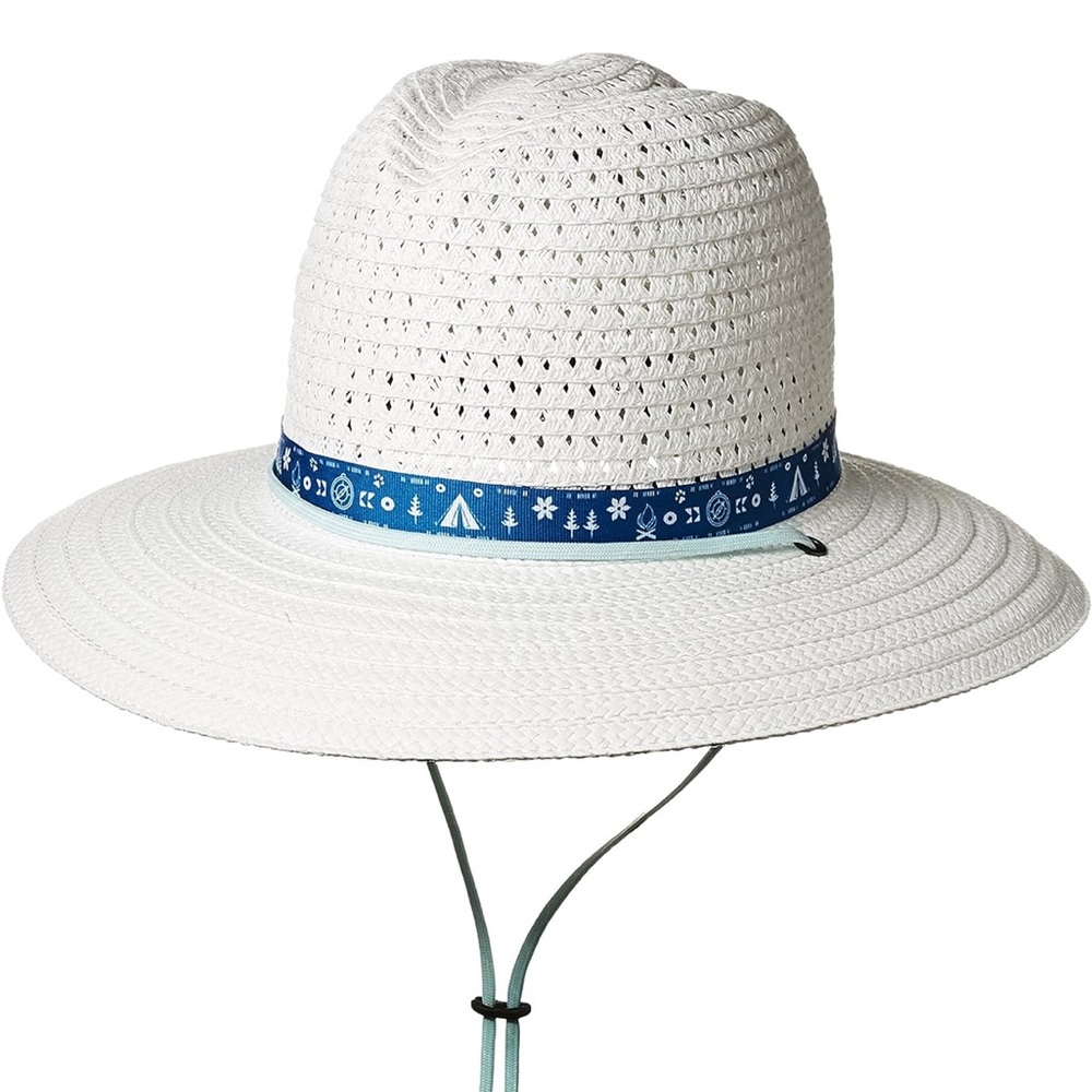 Columbia Women's Bella Falls White Straw Hat SZ: S/M
